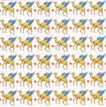 Flying Camels Blotter Art By Ziero Muko