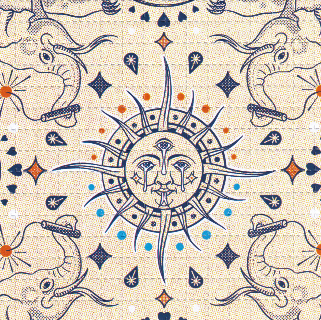 Flying Elephants Blotter Art By Ziero Muko