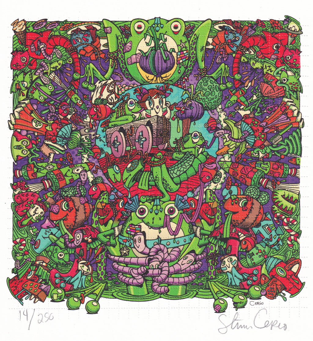 Frog Brigade Blotter Art by Steven Cerio