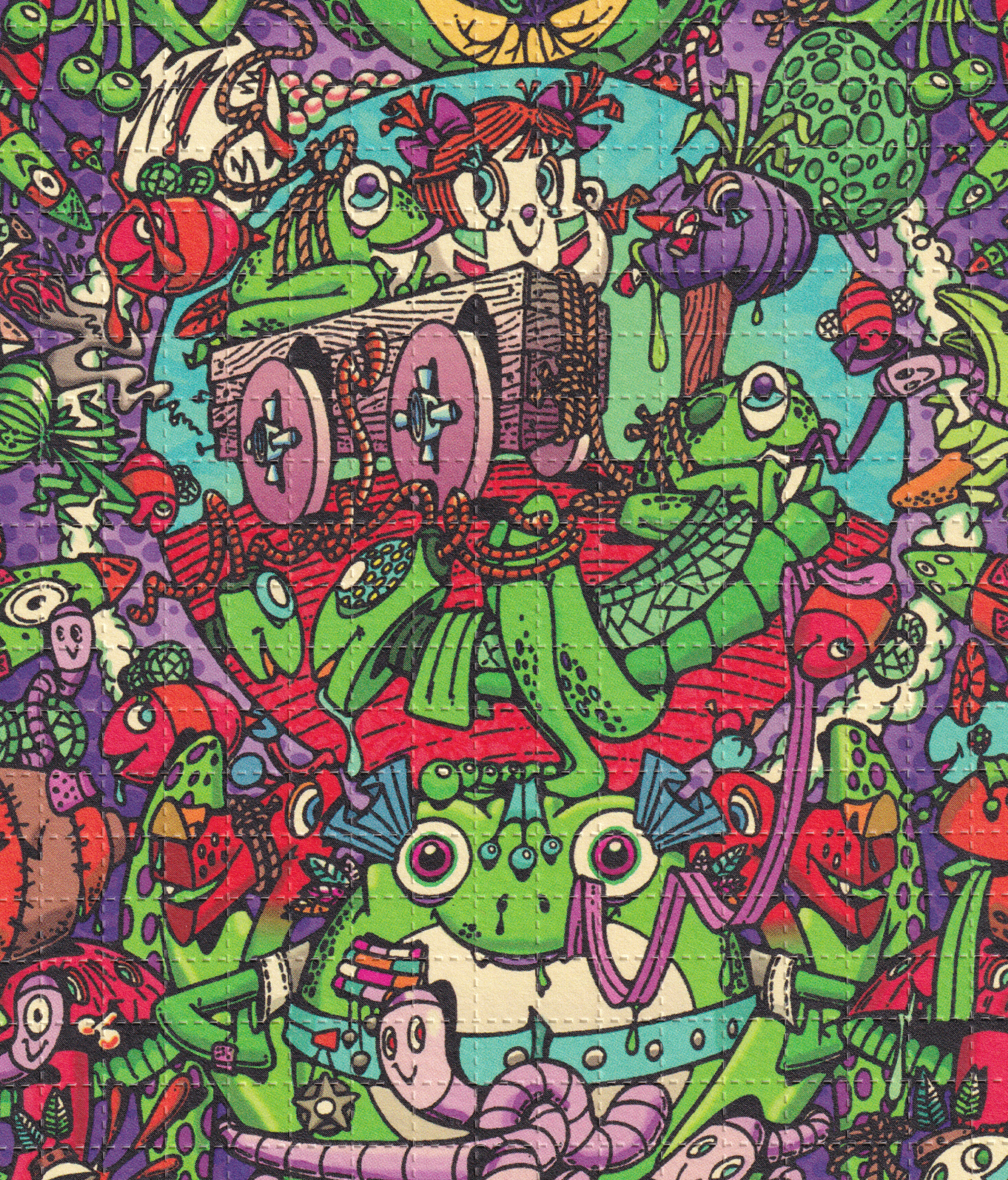 Frog LSD Blotter Art Print