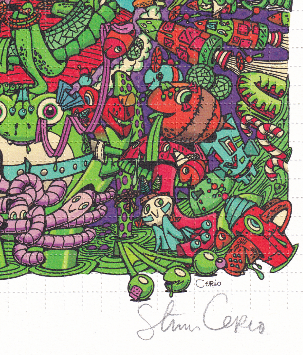 Steven Cerio Signed Blotter Art