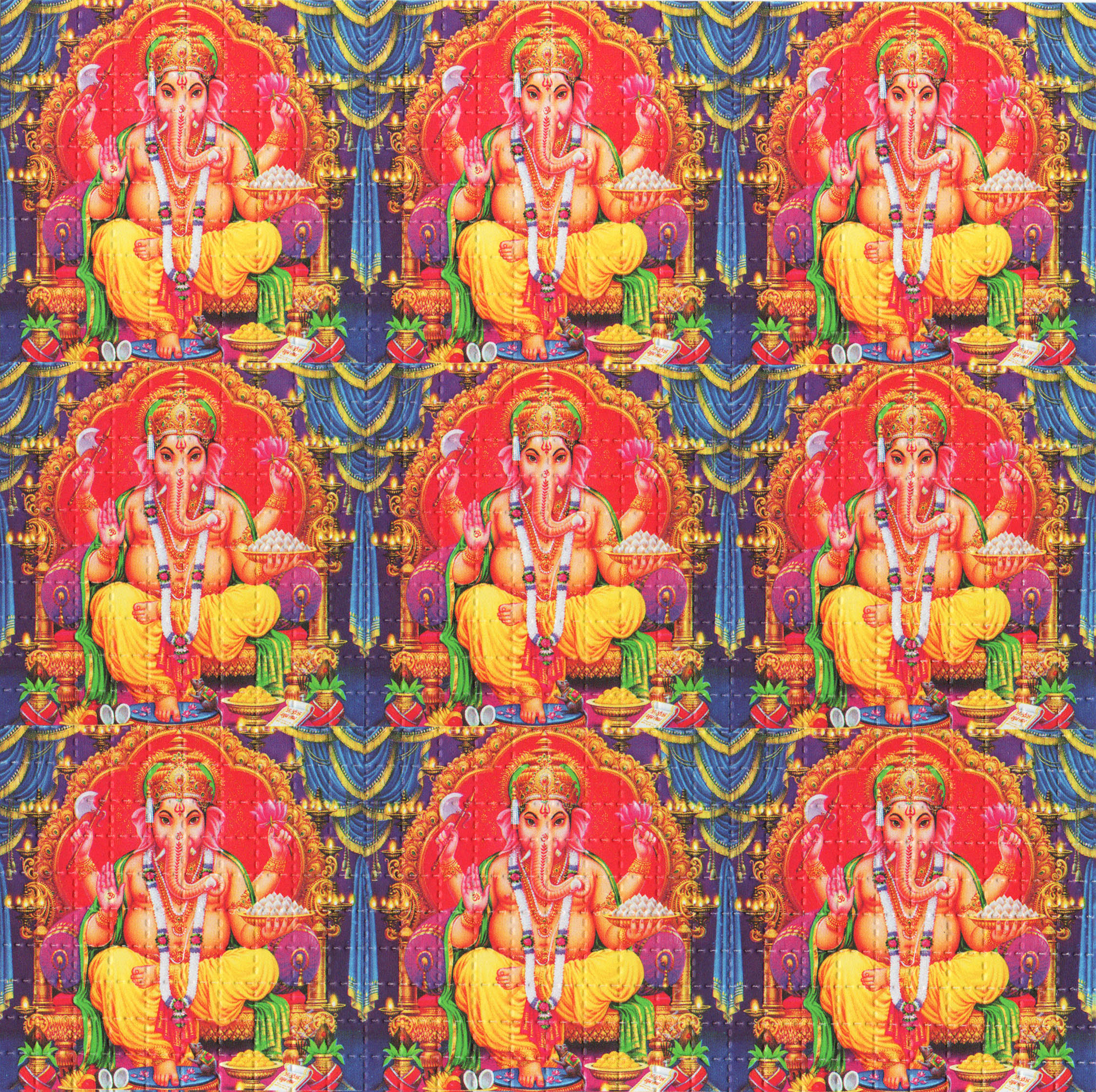 Ganesh 9 Panel Blotter Art