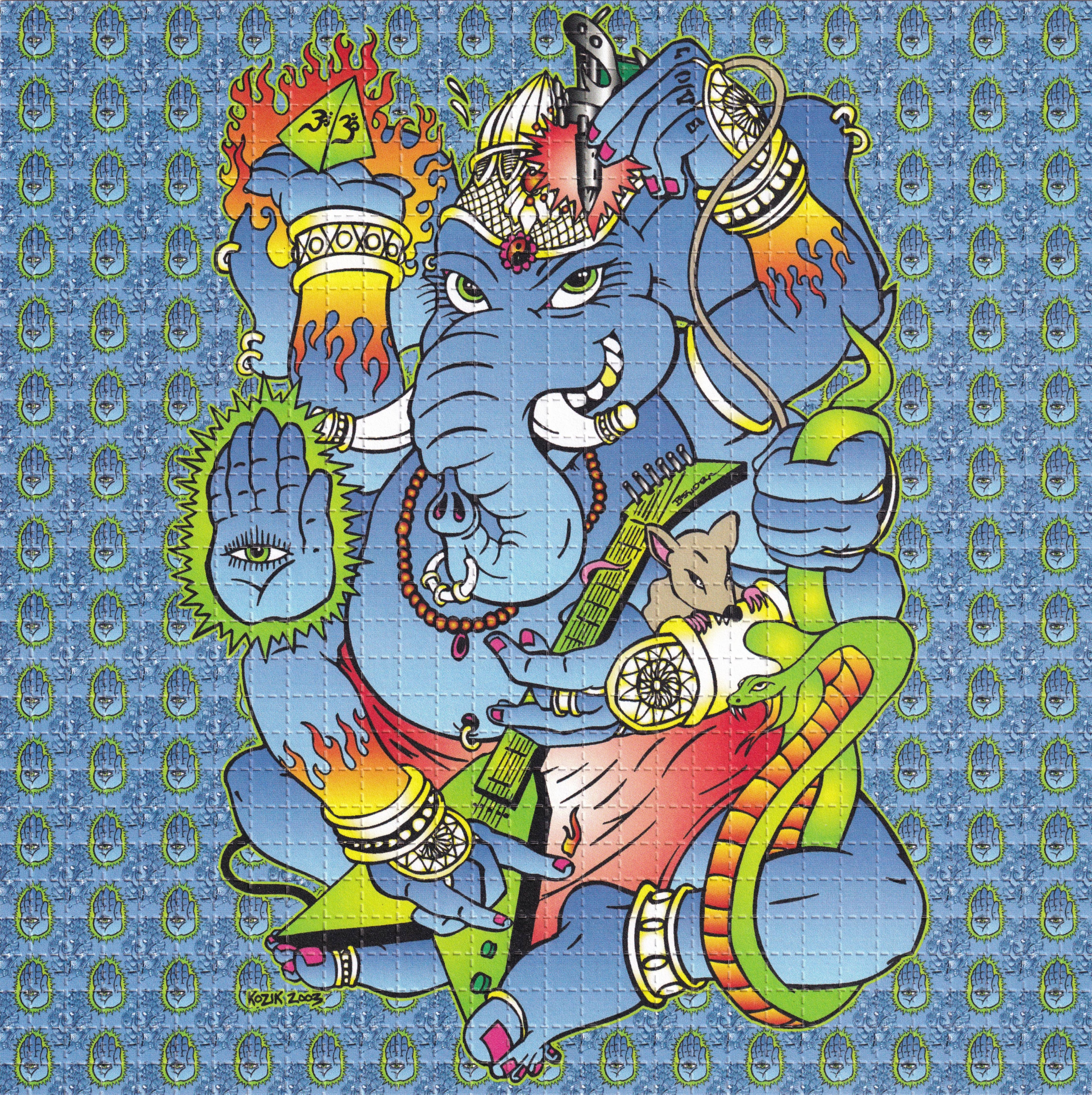 Ganesha Blotter Art By Frank Kozik