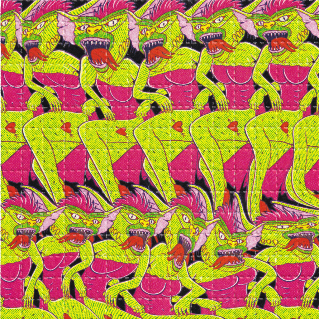 Monsters Blotter Art By Ziero Muko