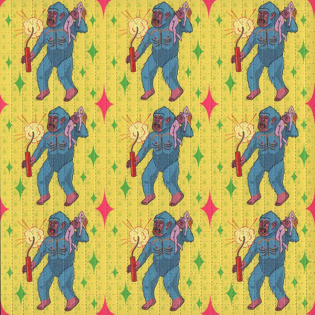 Gorilla Dynamite Blotter Art By Ziero Muko
