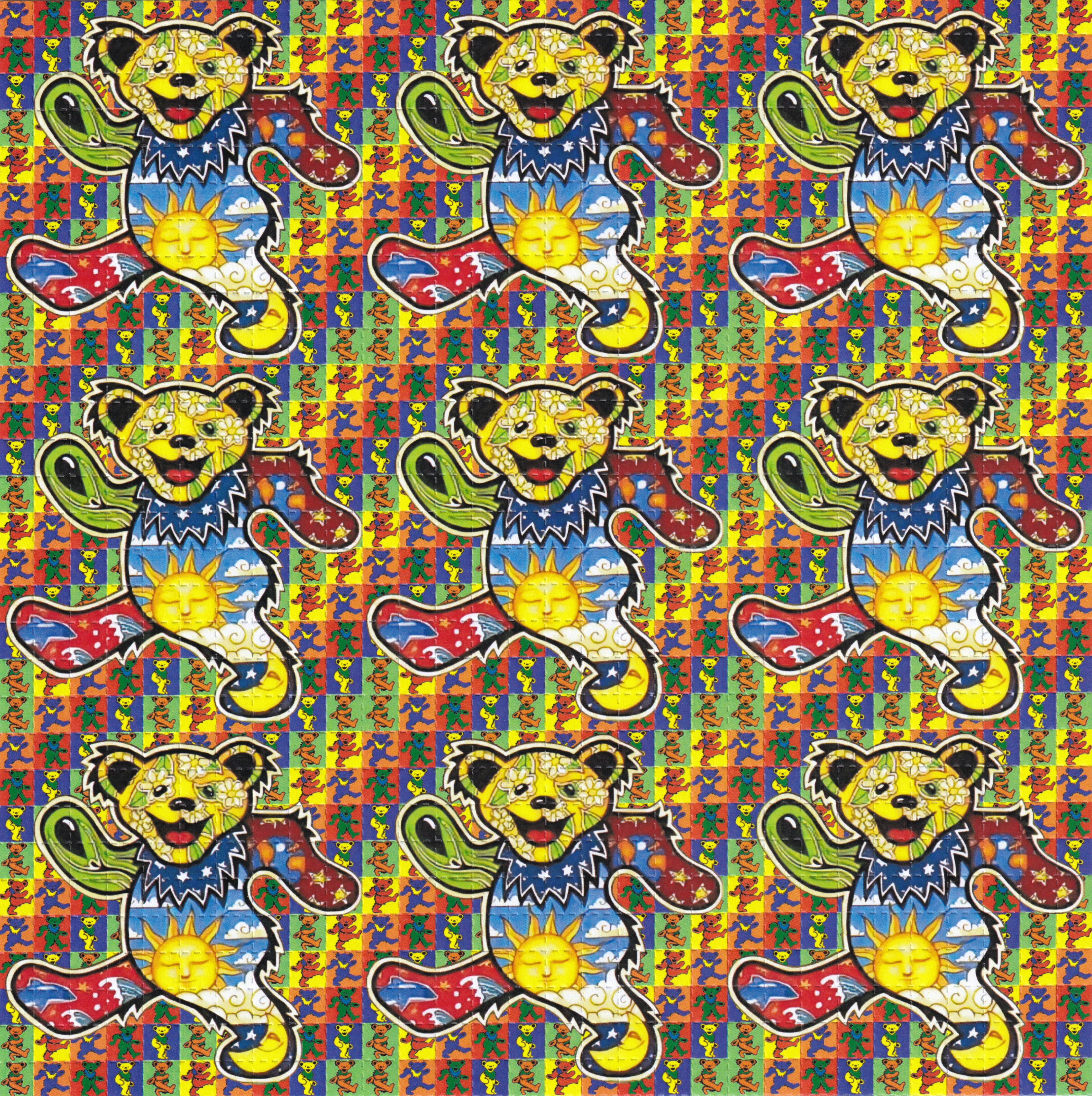 【激レア!!!】Grateful Dead パズル dancing BEAR Grateful Dead Dancing Bear Blotter Art - BlotterArt.com