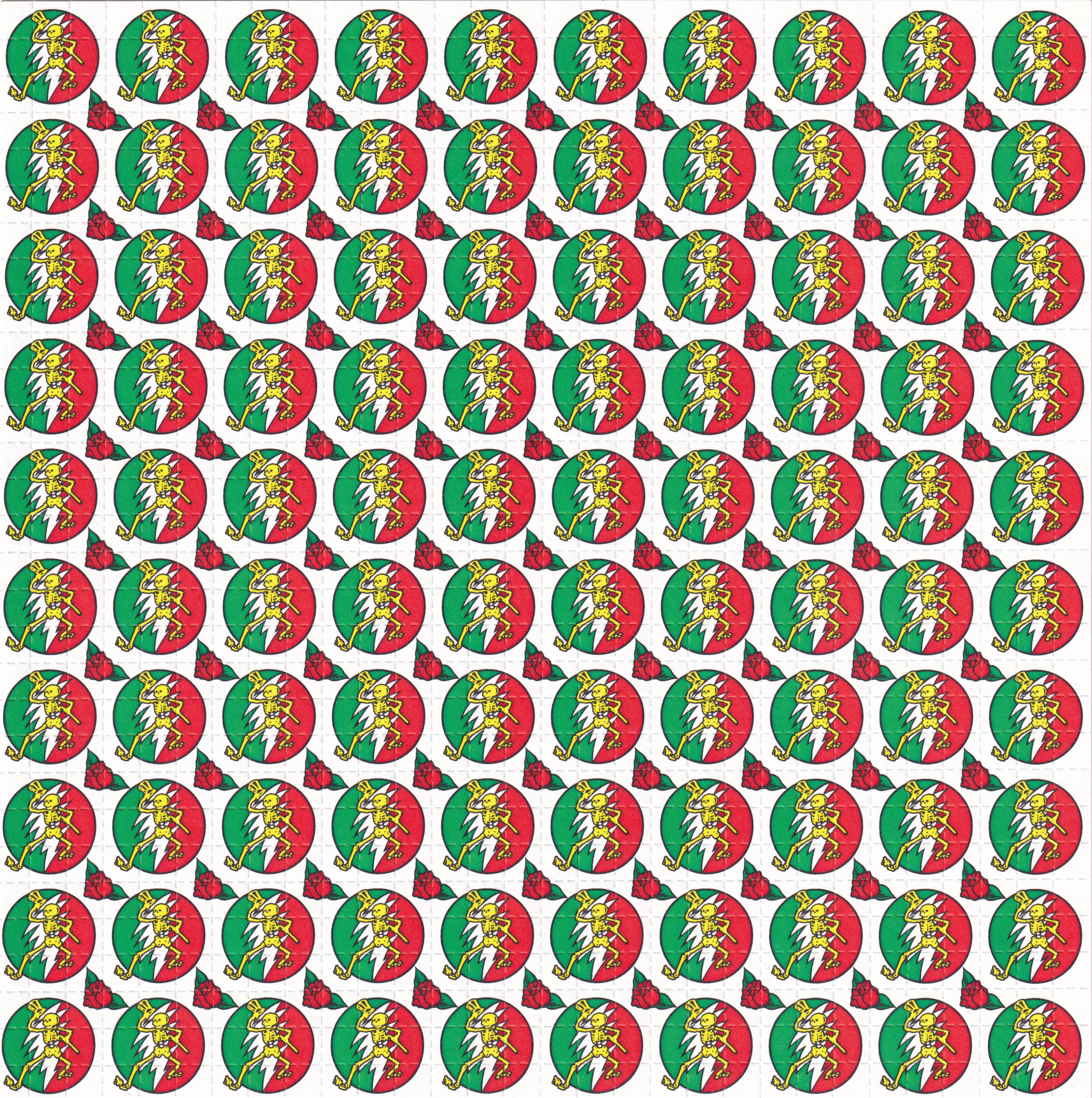 Grateful Dead Skeleton Blotter Art by John Blackburn