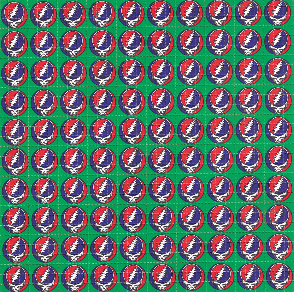 Grateful Dead Skull 2000's Blotter Art - BlotterArt.com