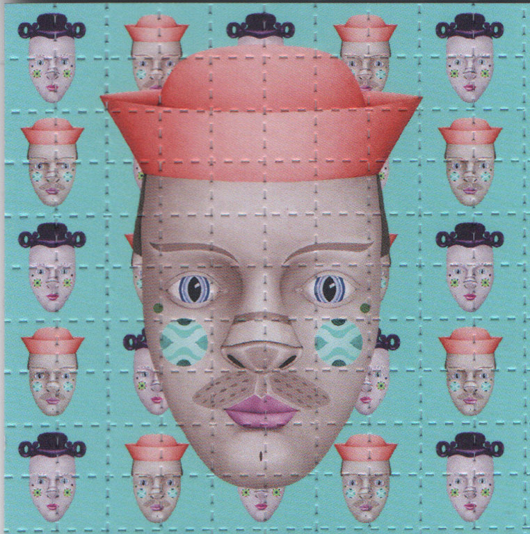 Hank & Sylvia by Lou Patrou (blue) Blotter Art