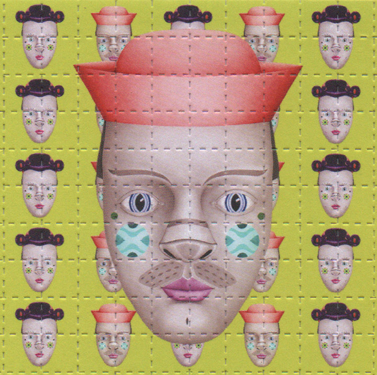 Hank & Sylvia by Lou Patrou (yellow) Blotter Art