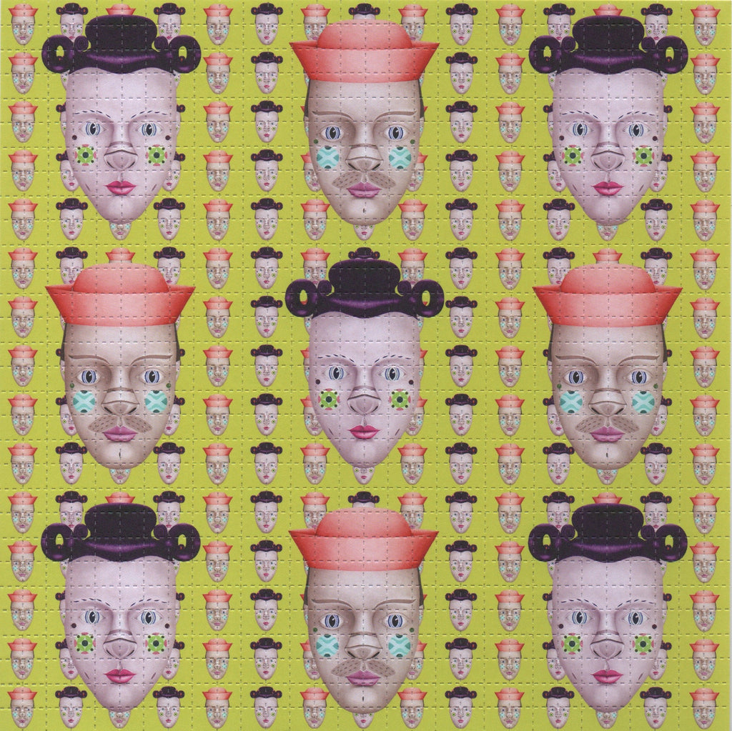 Hank & Sylvia by Lou Patrou (yellow) Blotter Art