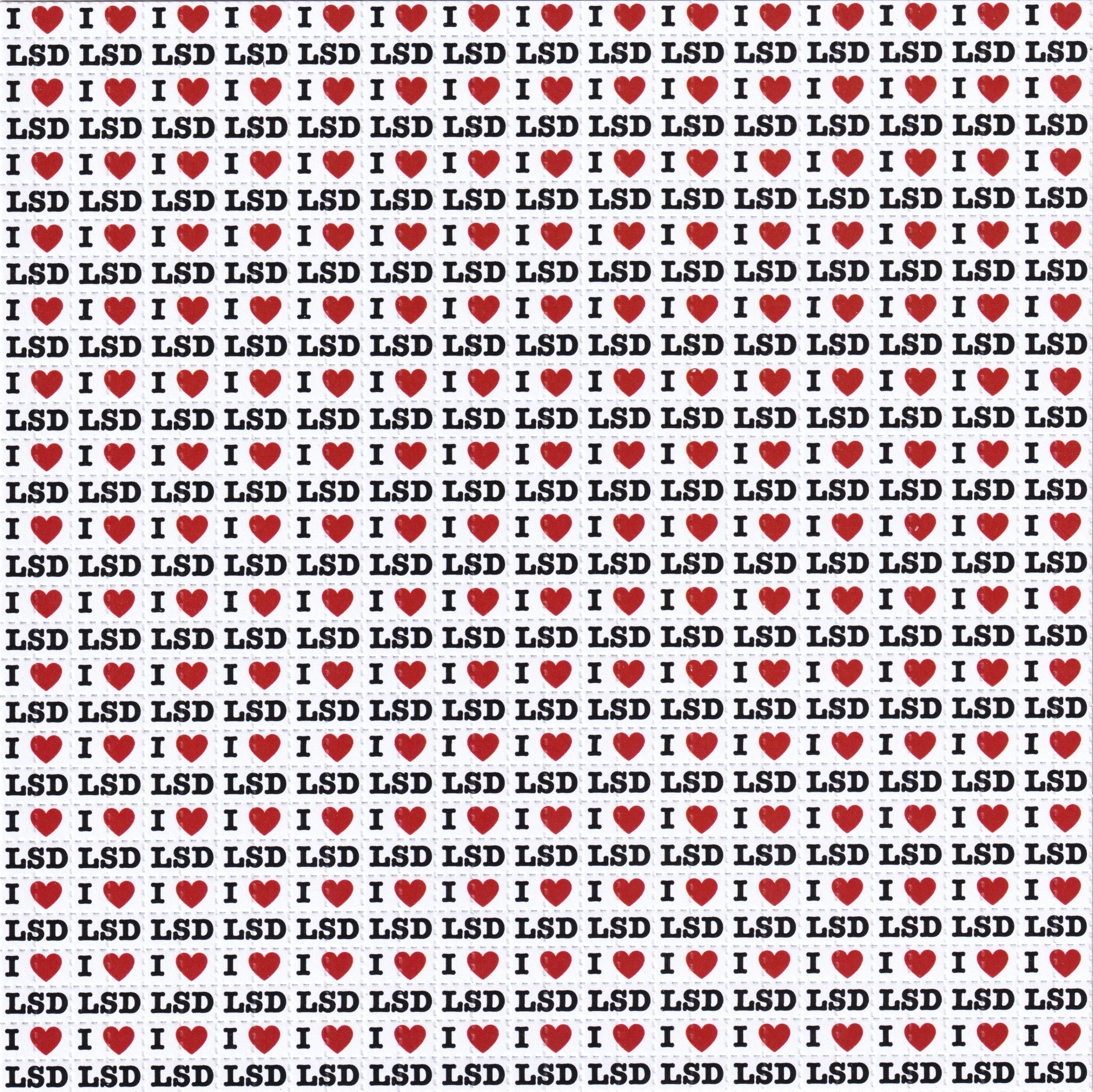 I Love LSD Blotter Art