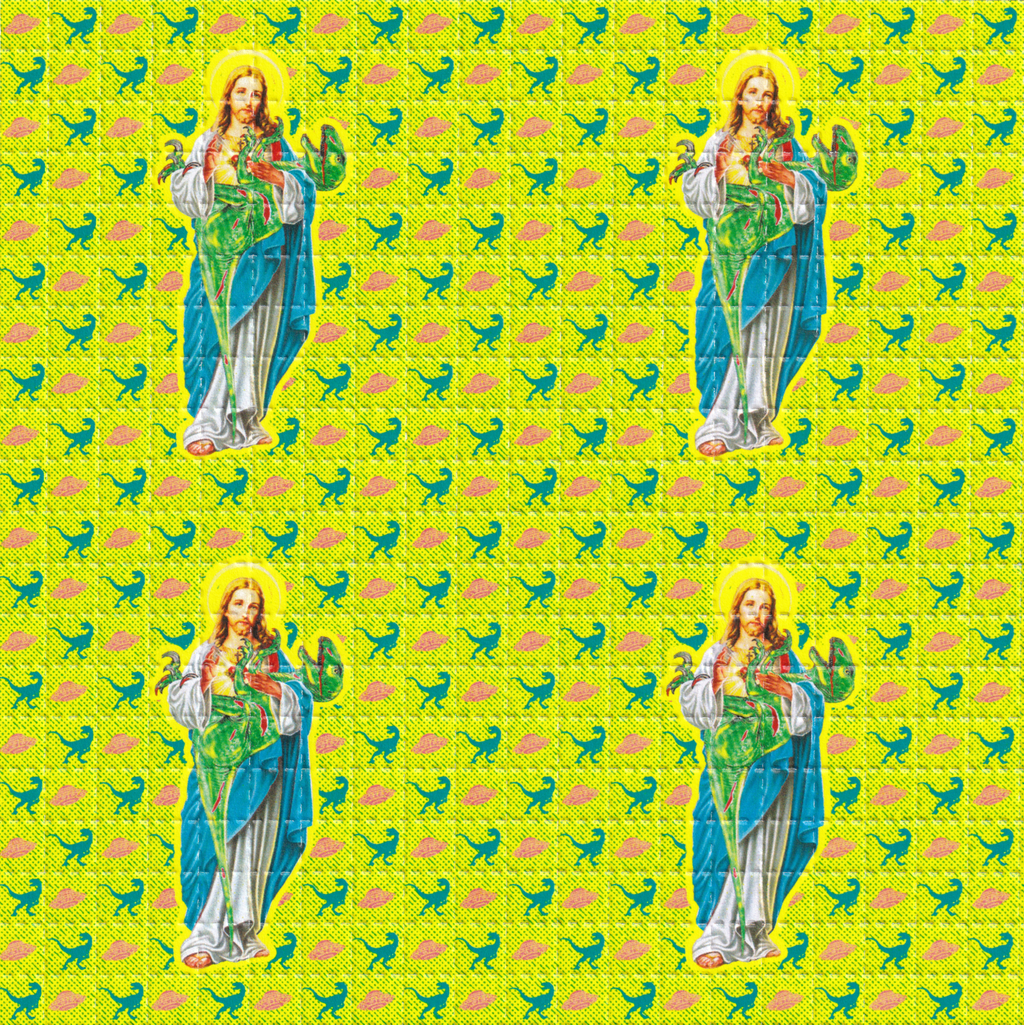 Jesus Blotter Art By Ziero Muko (Double Sided)