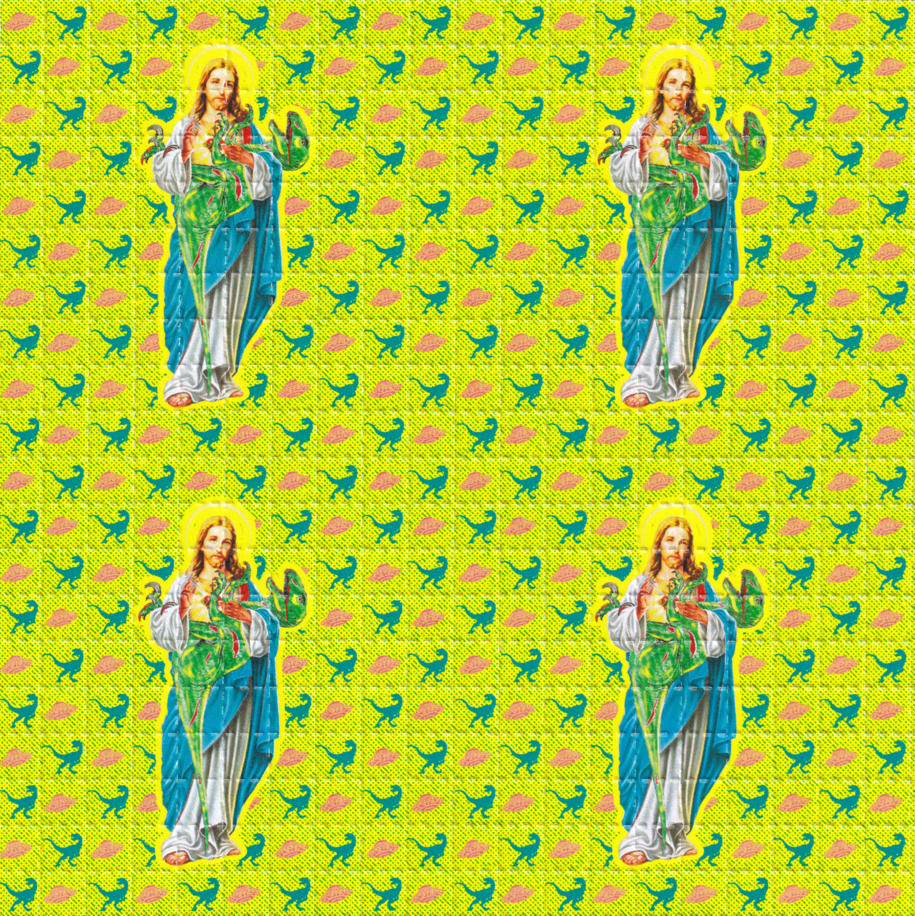 Jesus Blotter Art By Ziero Muko (Double Sided)