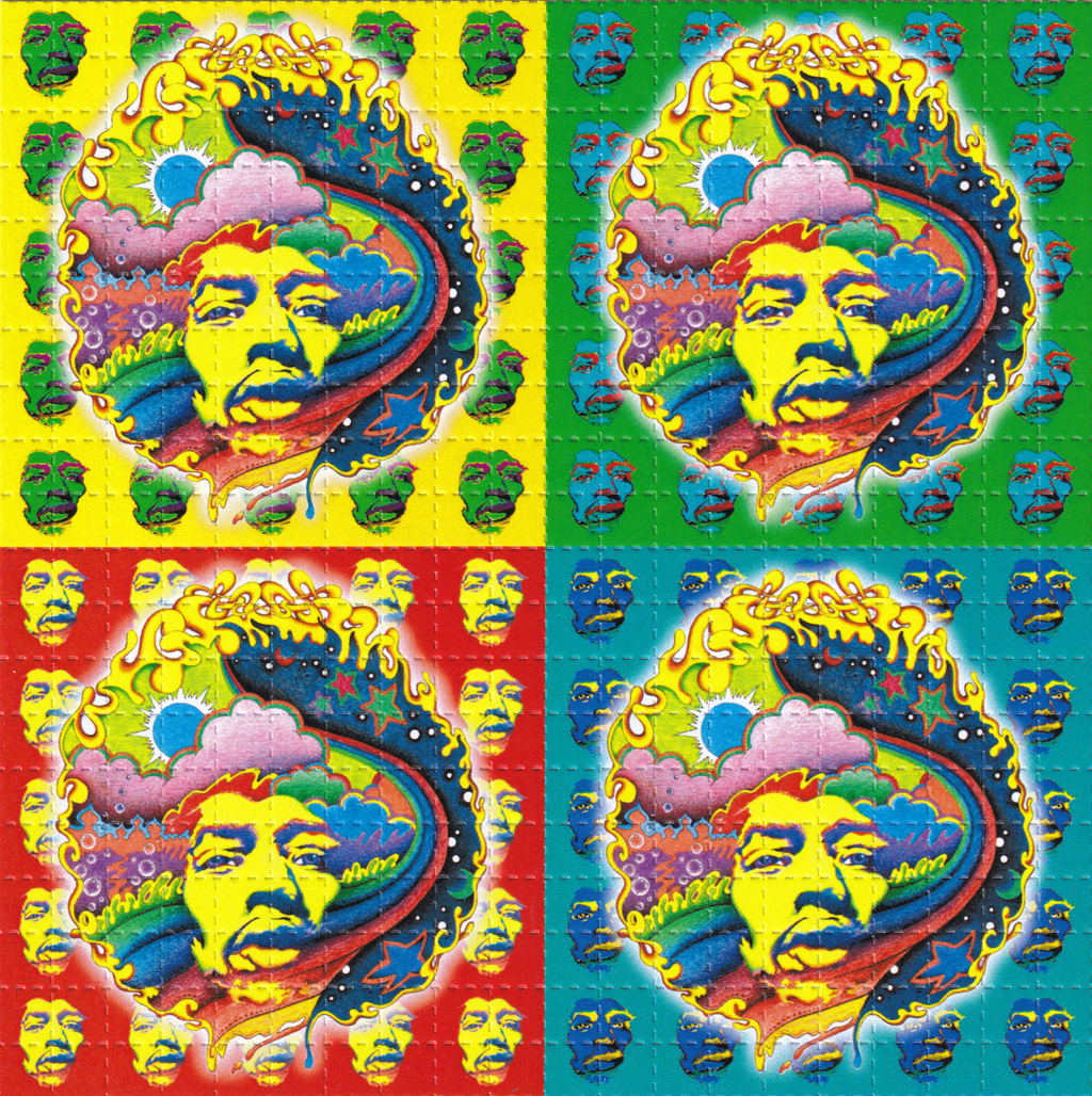 Jimi Hendrix Blotter Art by Jeff Hopp