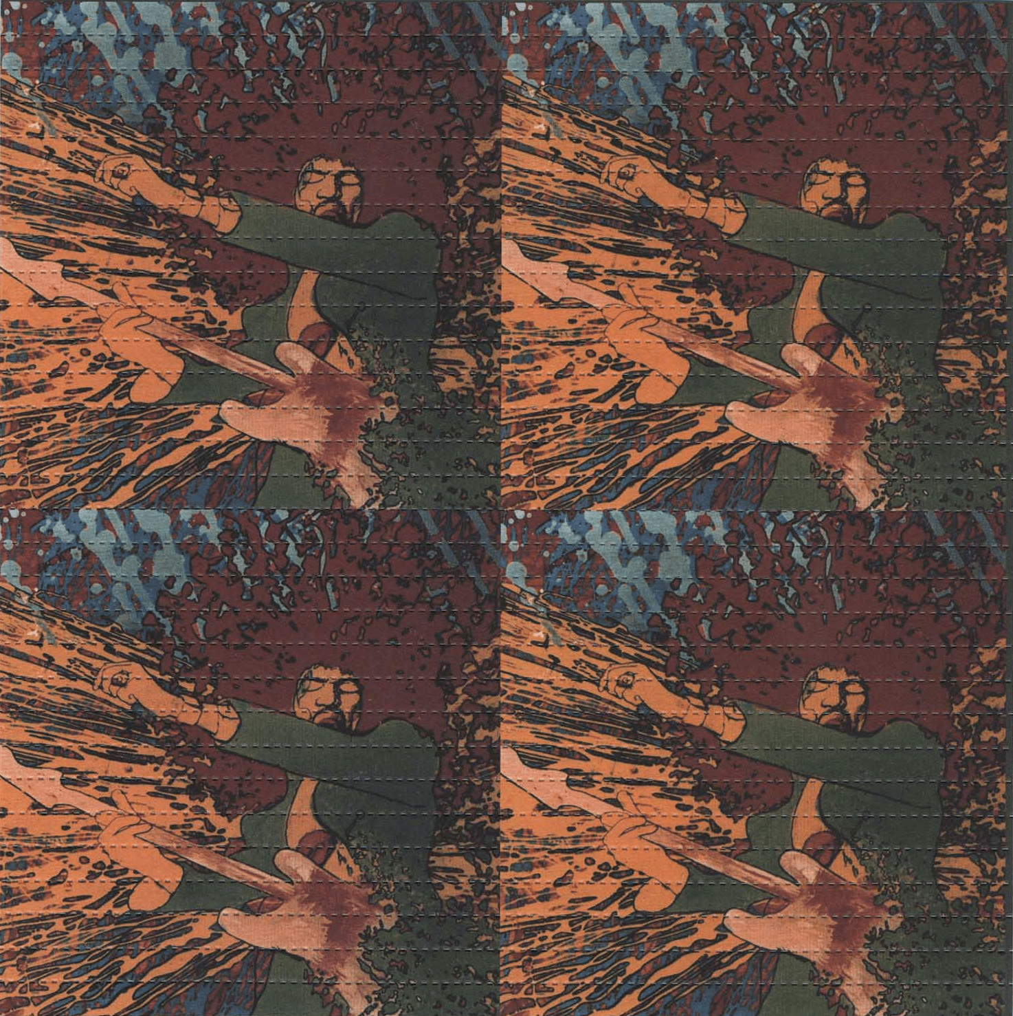 Jimi Hendrix Blotter Art by Martin Sharp (2000's)