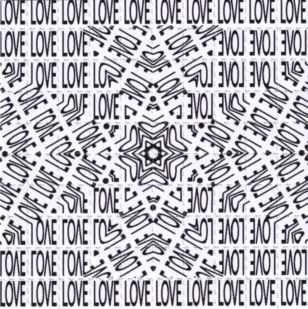 Love Spiral Blotter Art