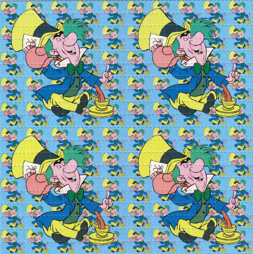 Mad Hatter 9 Panel Blotter Art