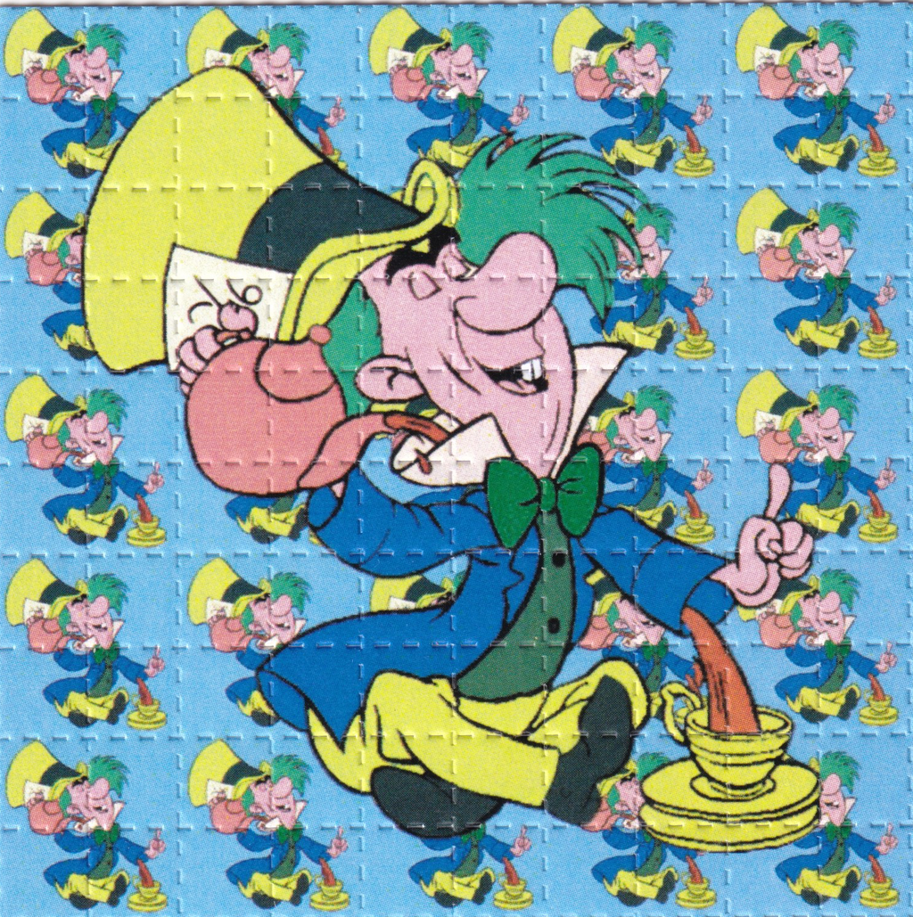 Mad Hatter 9 Panel Blotter Art