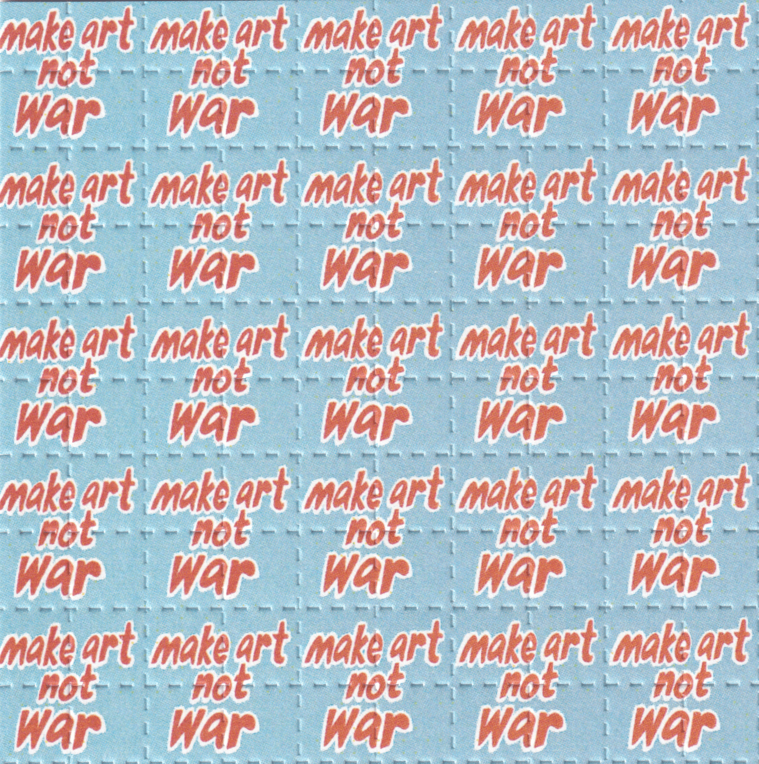 Mark Art Not War LSD Acid Blotter Art Print
