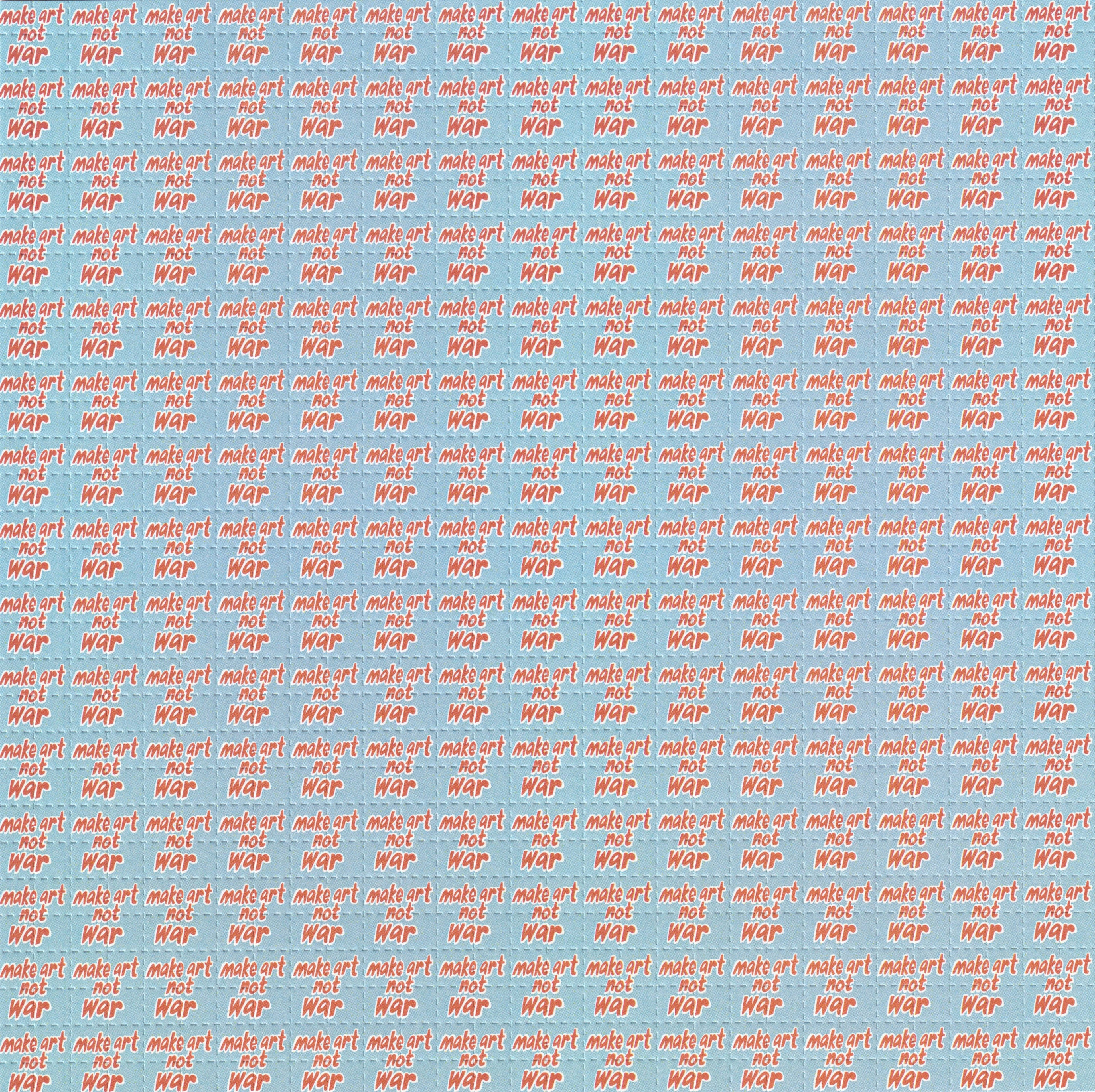 Mark Art Not War Blotter Art