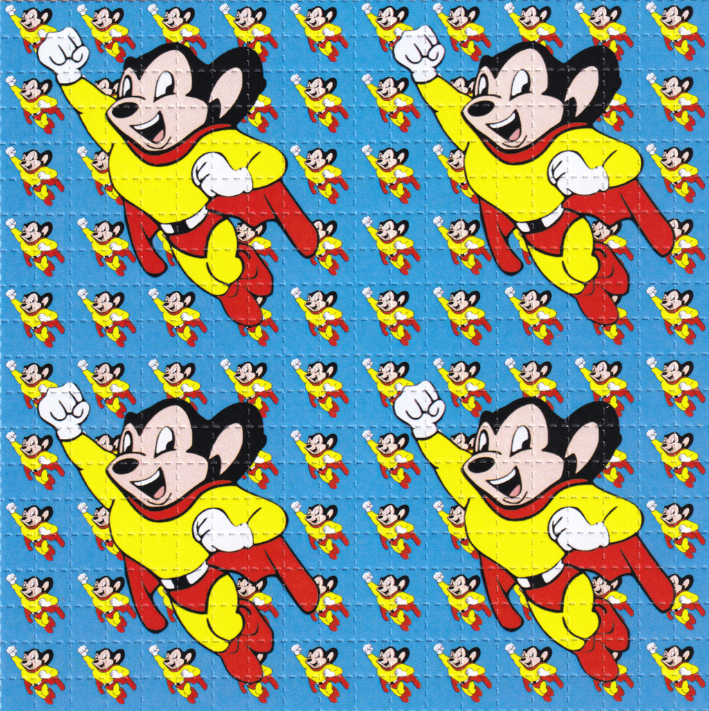 Mighty Mouse 9 Panel Blotter Art