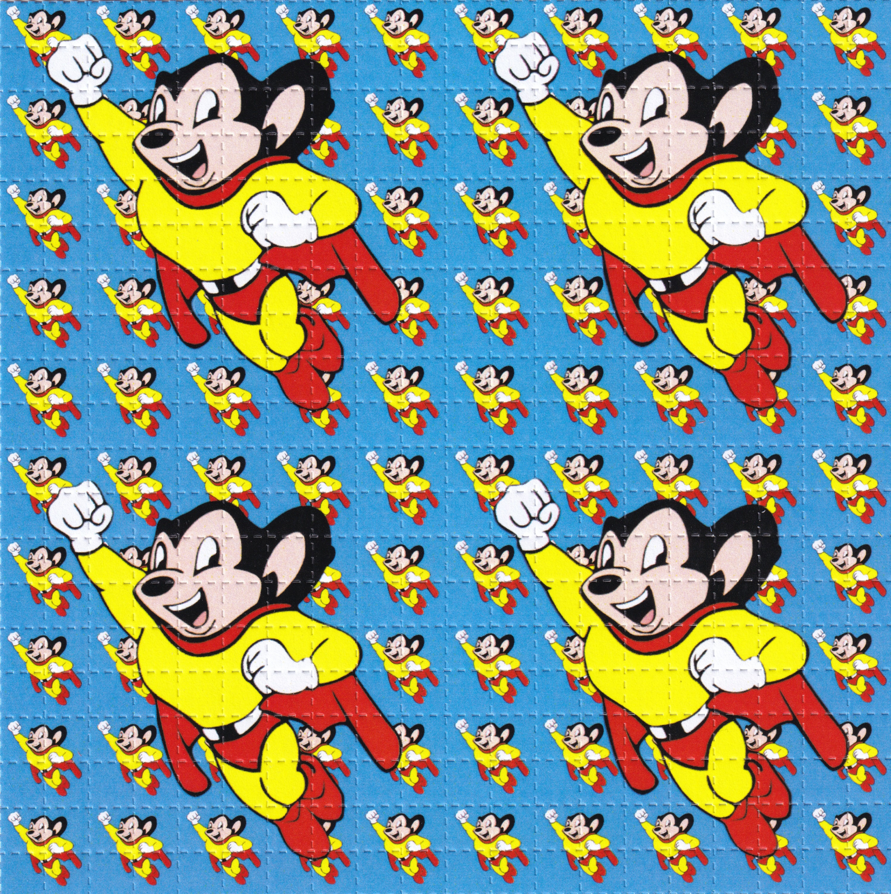 Mighty Mouse 9 Panel Blotter Art