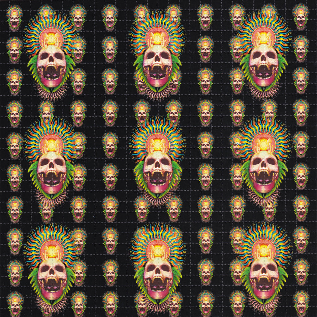 Mushroom Skull 9 Panel Blotter Art
