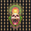 Mushroom Skull Blotter Art