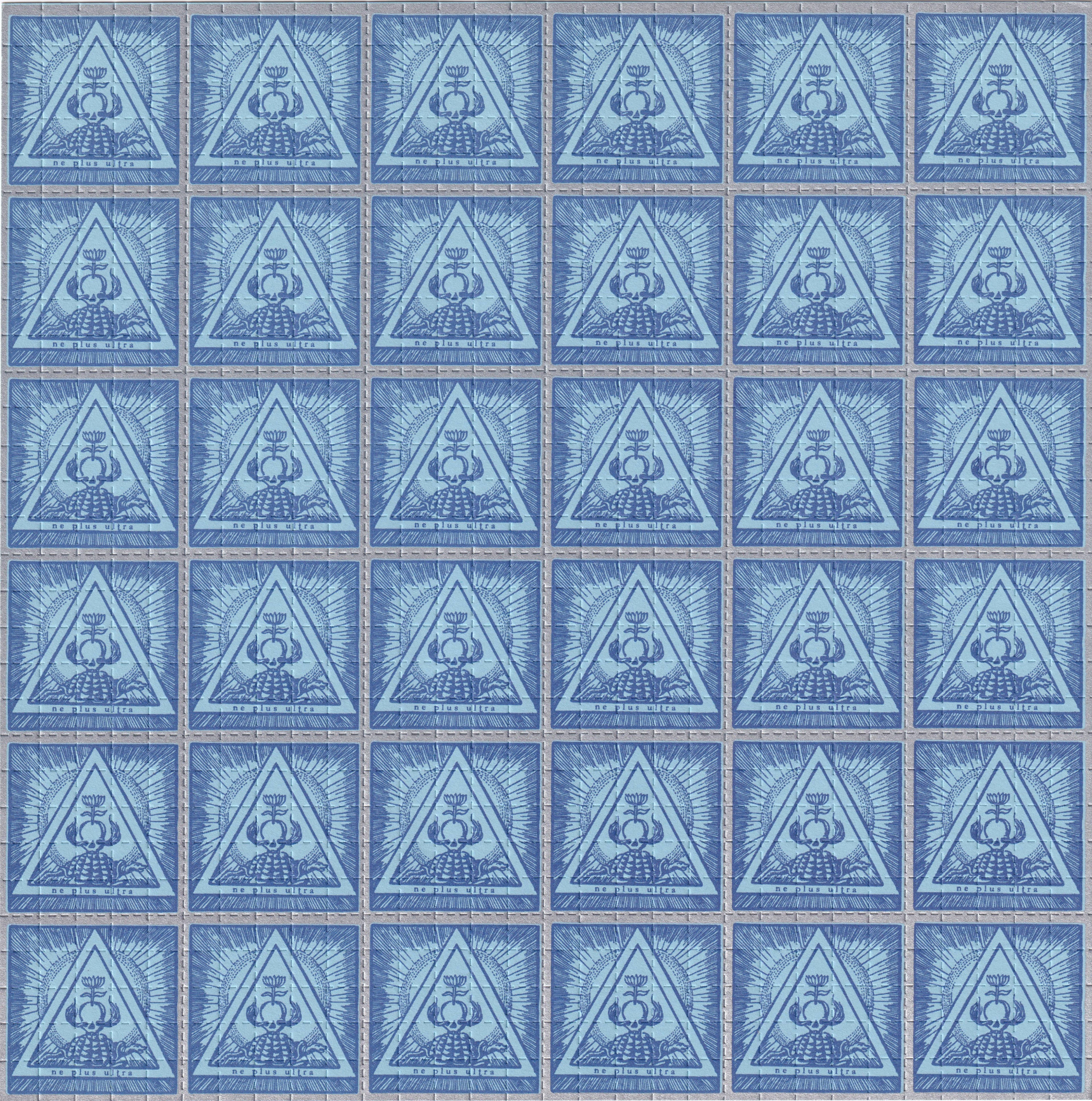 N.E. Plus Ultra Blue Blotter Art (2000's)