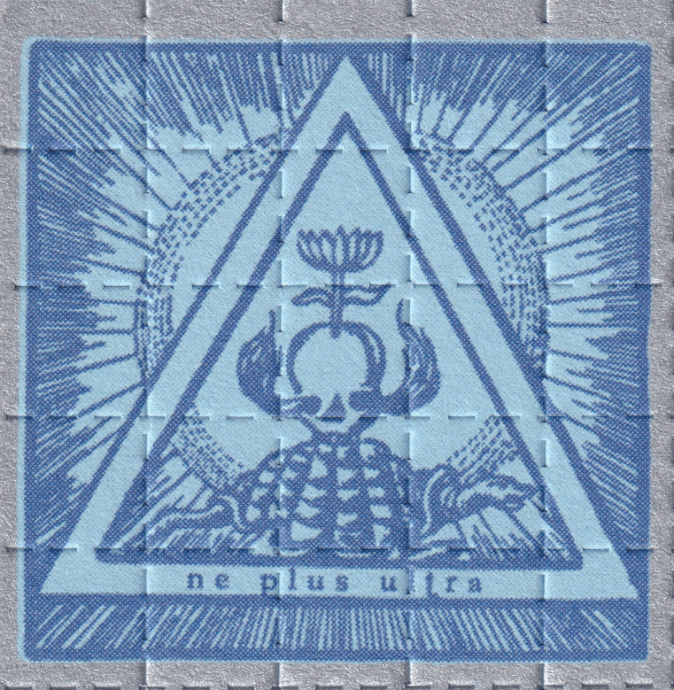 N.E. Plus Ultra Blue Blotter Art (2000's)