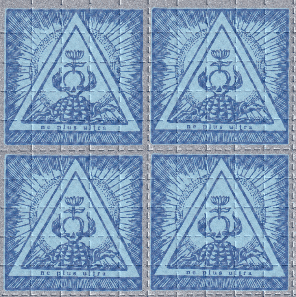 N.E. Plus Ultra Blue Blotter Art (2000's)