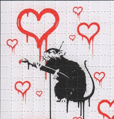 Painter Rat Blotter Art By Ziero Muko