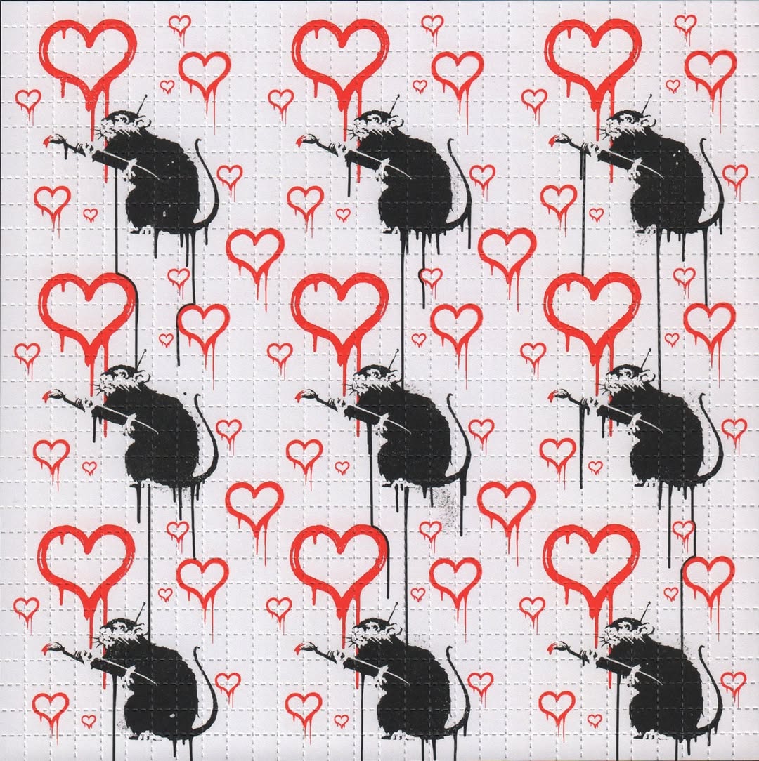 Painter Rat Blotter Art By Ziero Muko