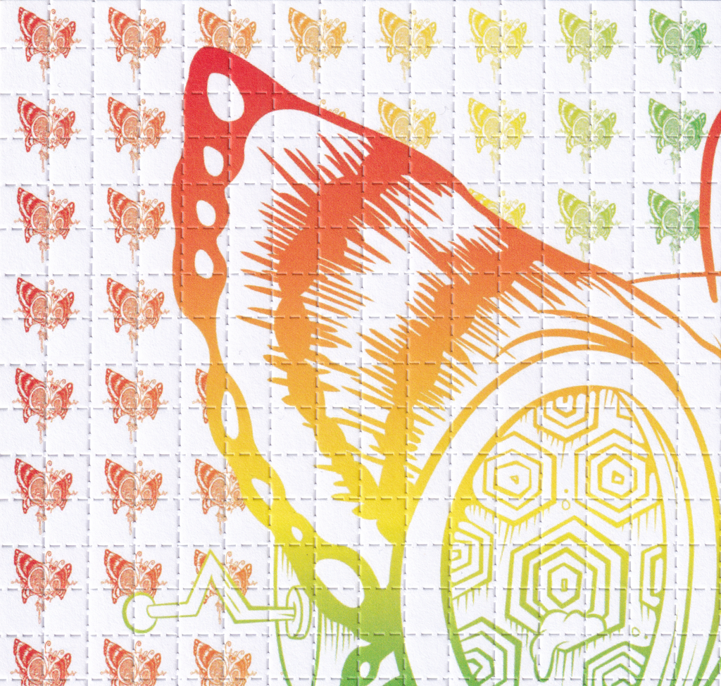 Purrmananet Blotter Art by Jen Urban