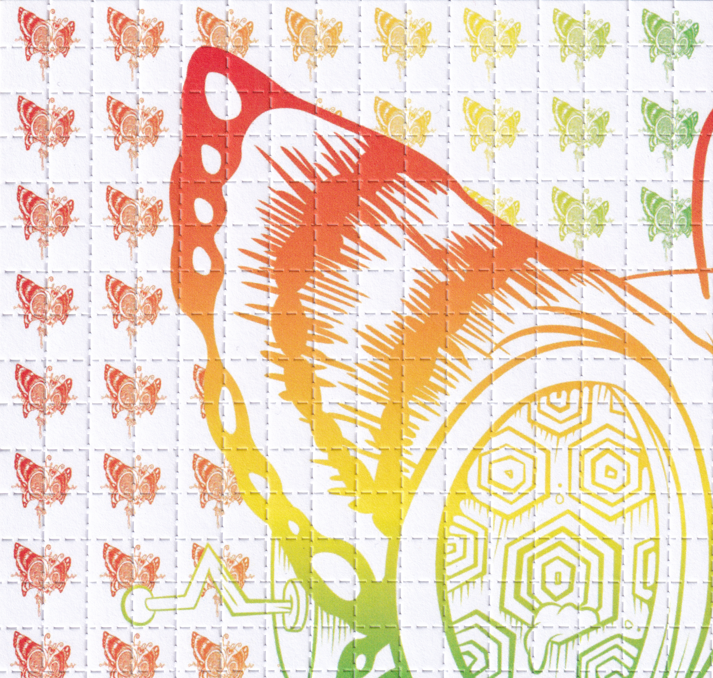Purrmananet Blotter Art by Jen Urban