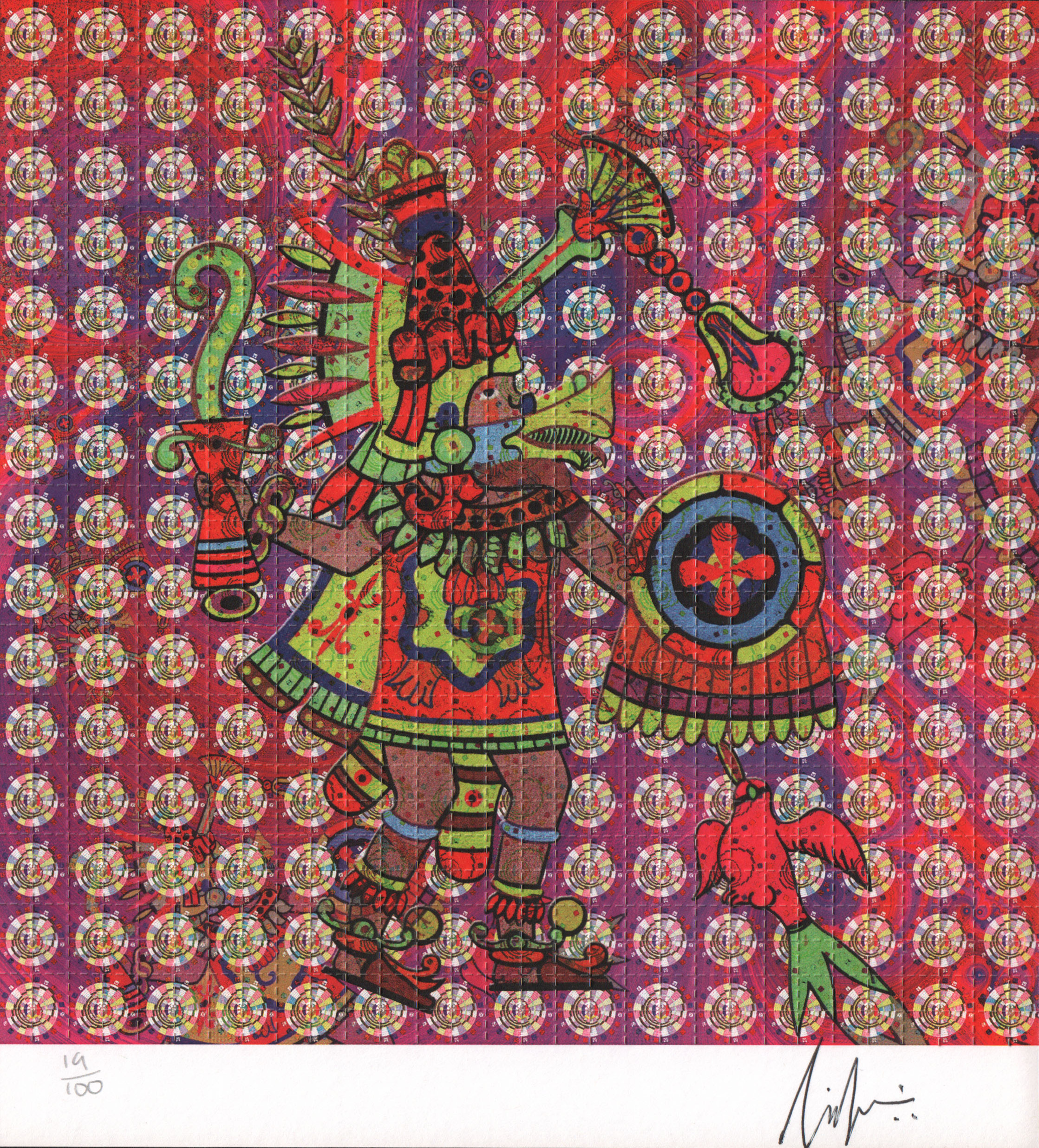 QuatzQuatel Blotter Art by Lucifer