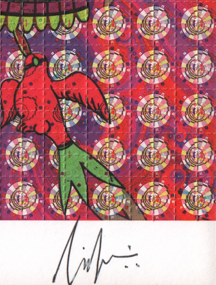 QuatzQuatel Signed Blotter Art by Lucifer