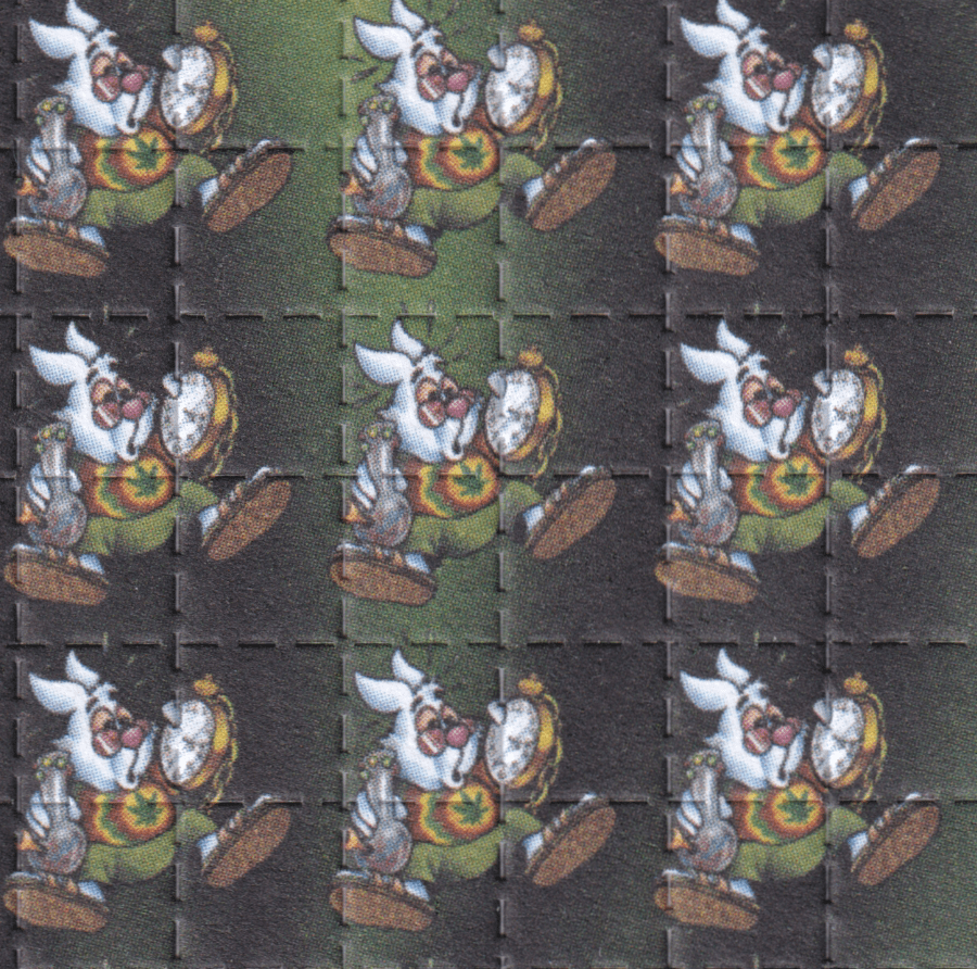 Alice in Wonderland Rabbit LSD Blotter Art