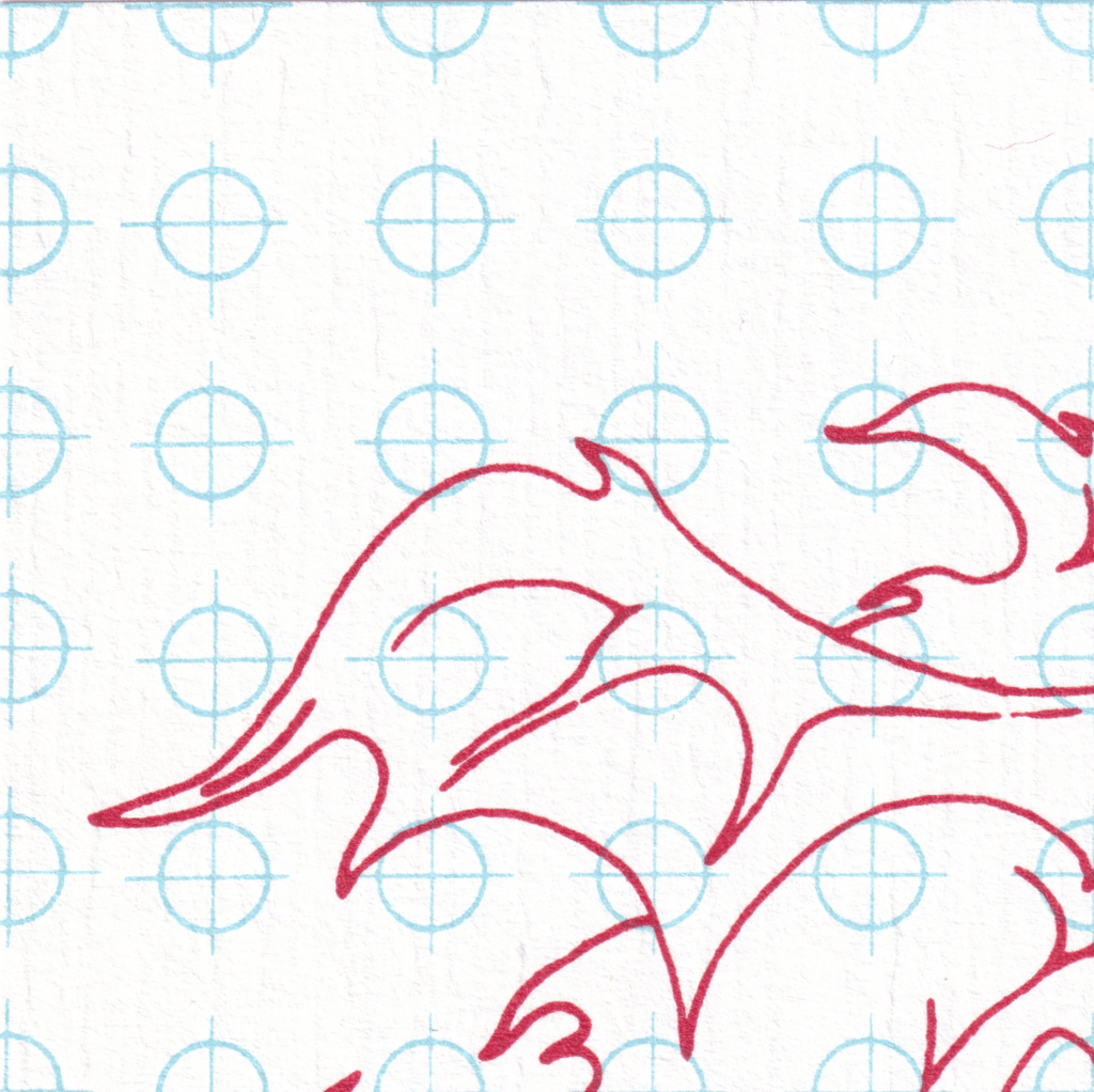 Red Dragon Vintage LSD Blotter Art Sheet