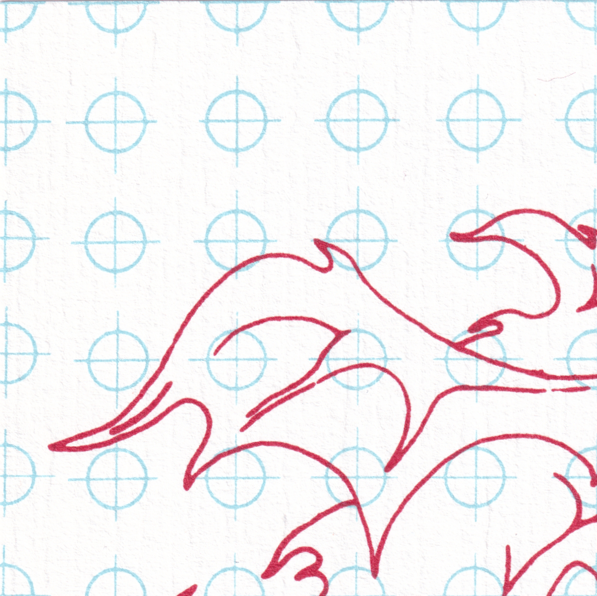 Red Dragon Vintage LSD Blotter Art Sheet