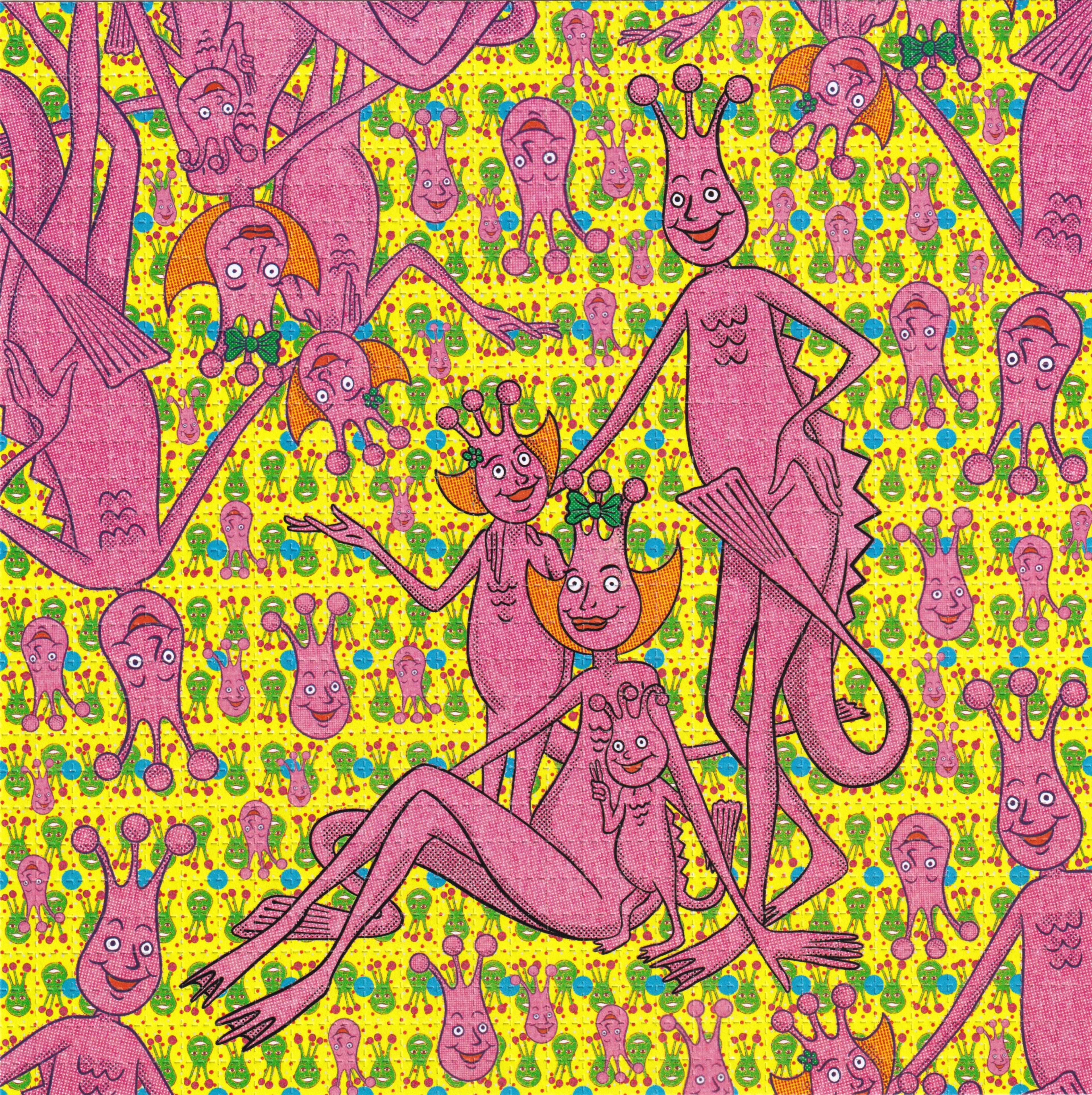 Sea Monkeys Blotter Art By Ziero Muko (Double Sided)