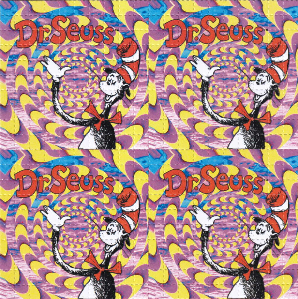Cat in the Hat LSD Blotter Art