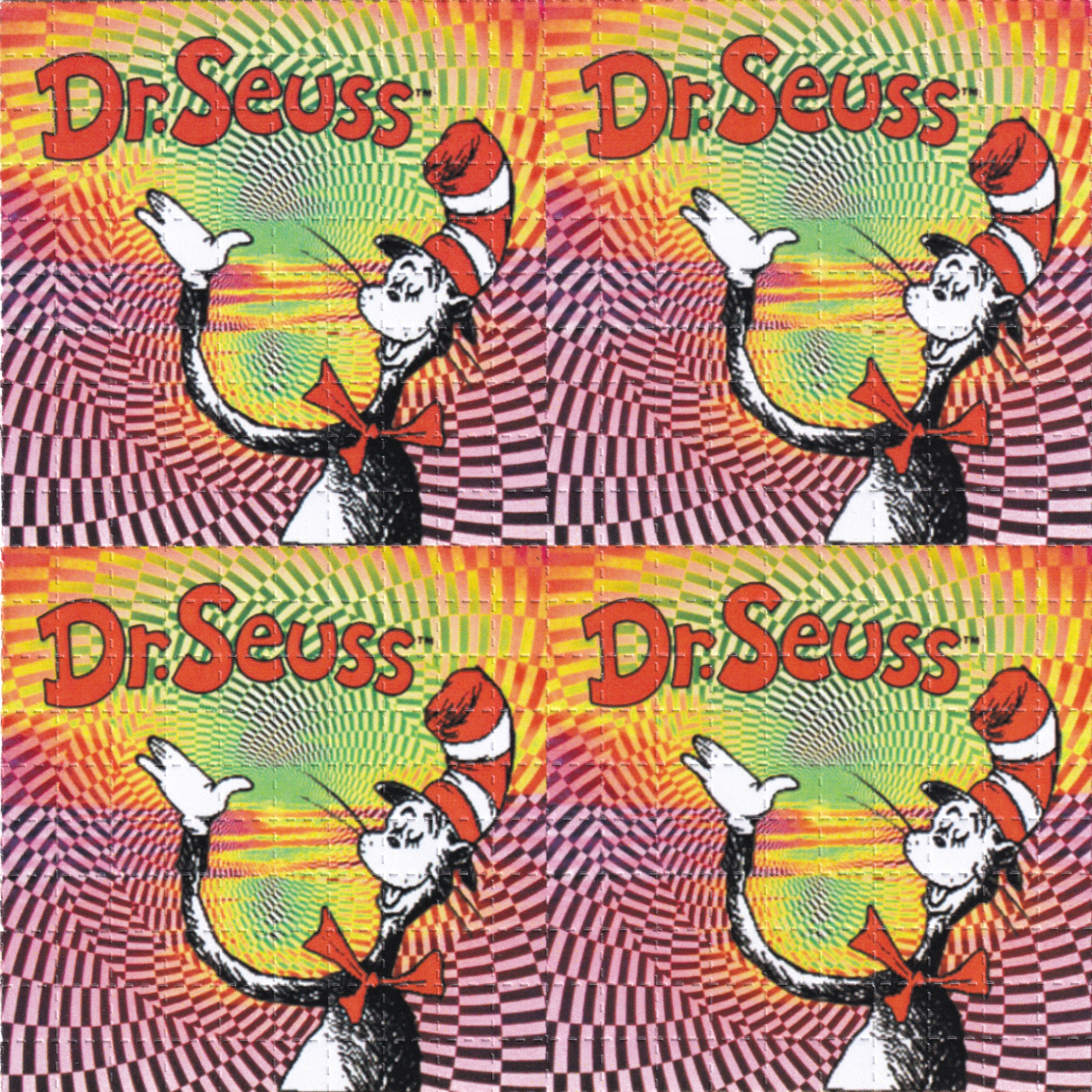 Dr Seuss Acid Blotter Art Print