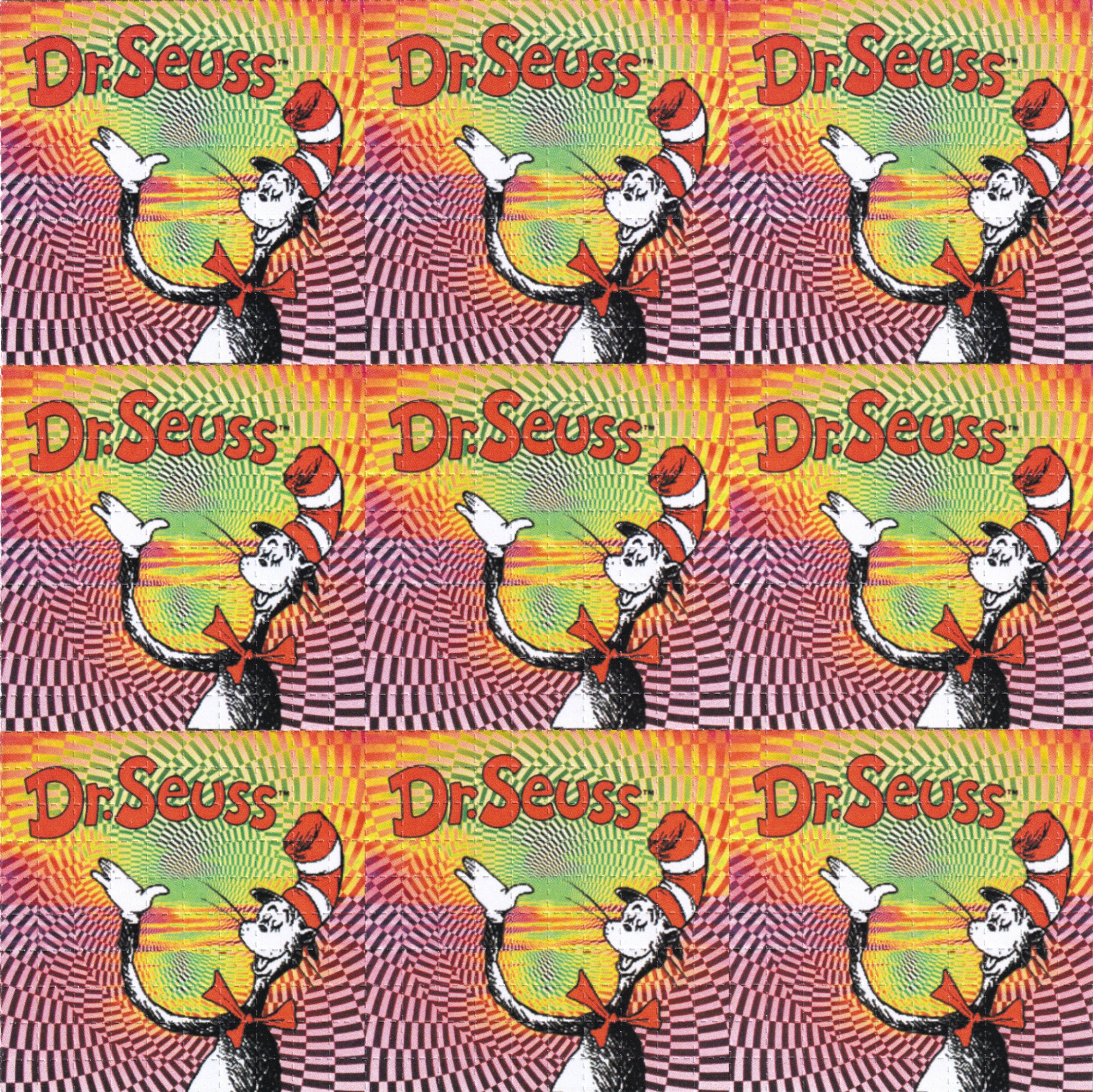 Dr Seuss LSD Blotter Art Print