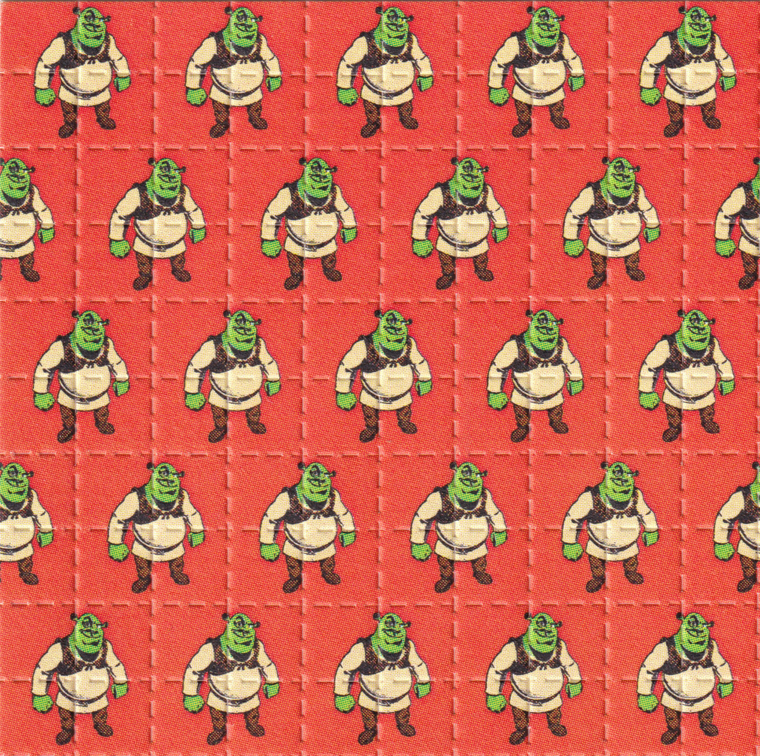 Shrek Blotter Art by Paul Guest (2000's)