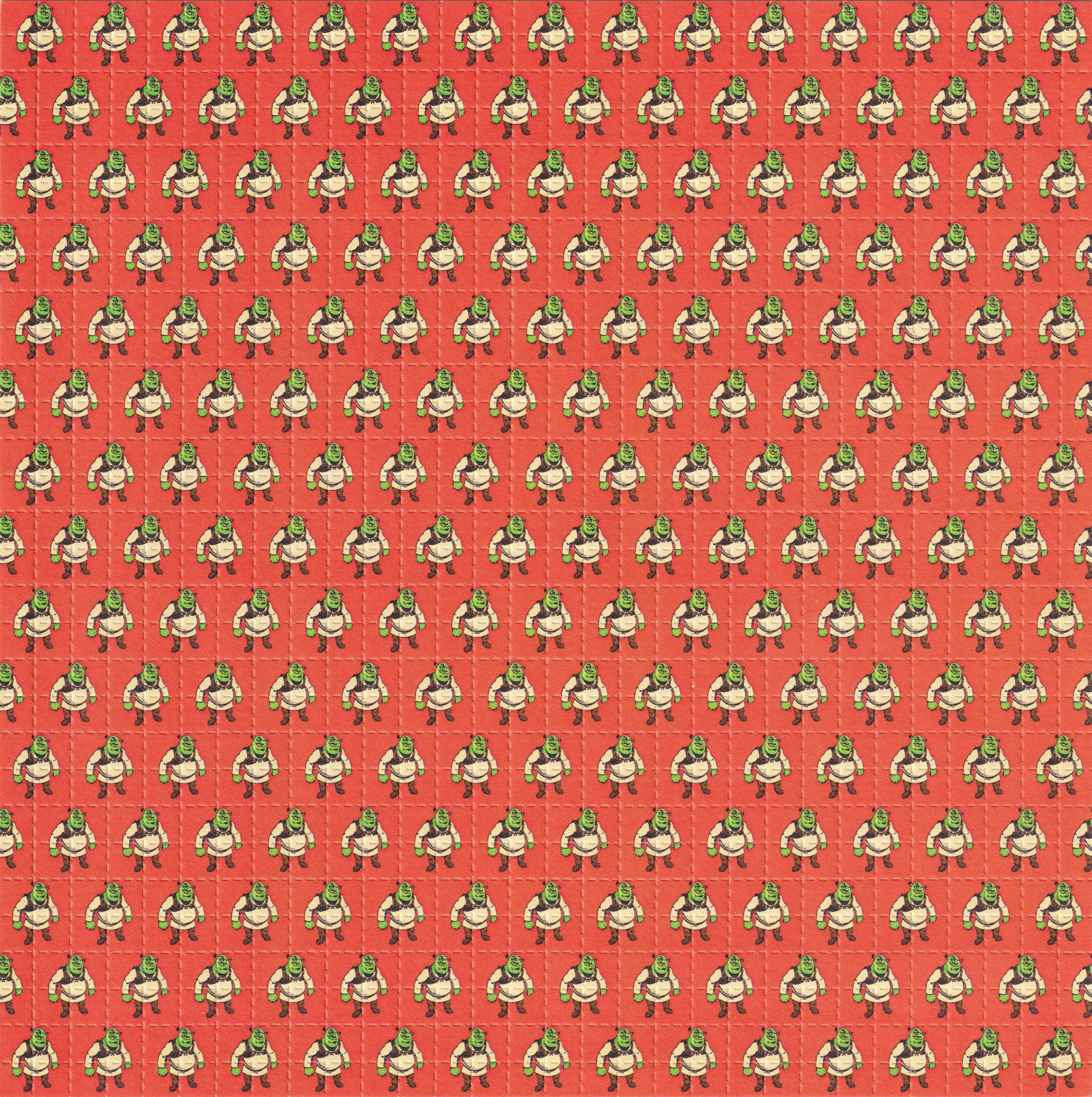 Shrek Blotter Art by Paul Guest (2000's)