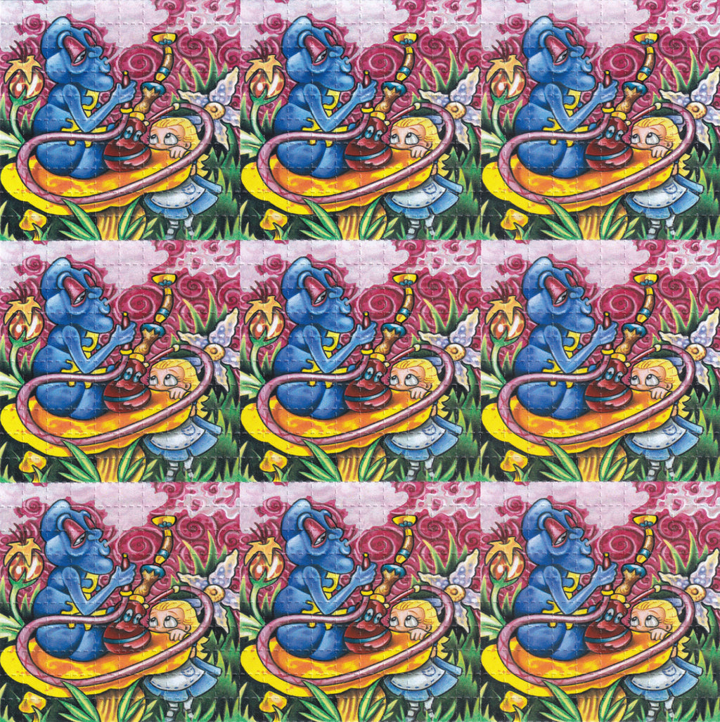 Smoking Caterpillar Blotter Art