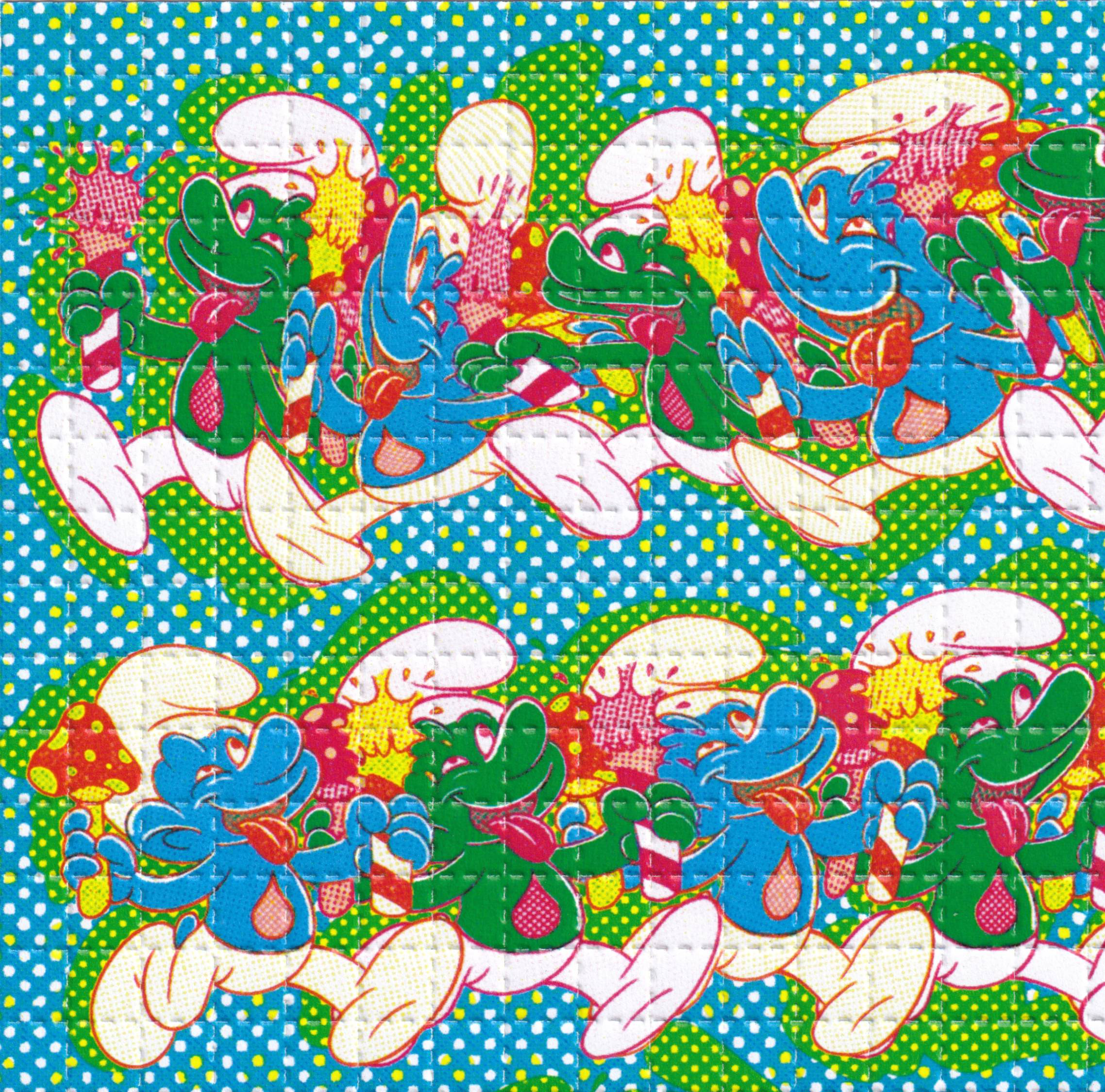 Smurfs Double Sided Blotter Art By Ziero Muko