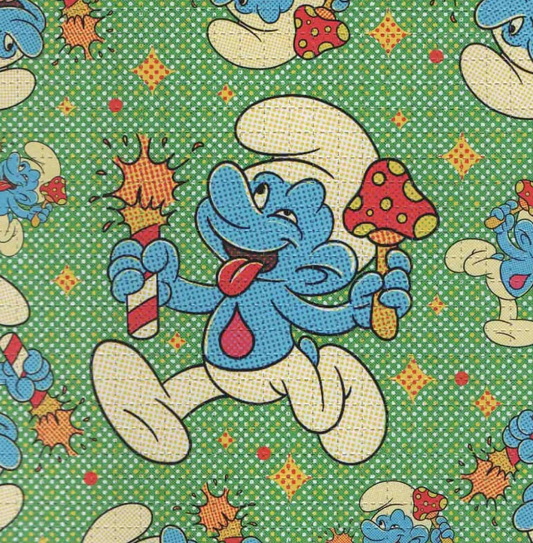 Smurfs LSD Acid Blotter Art Print